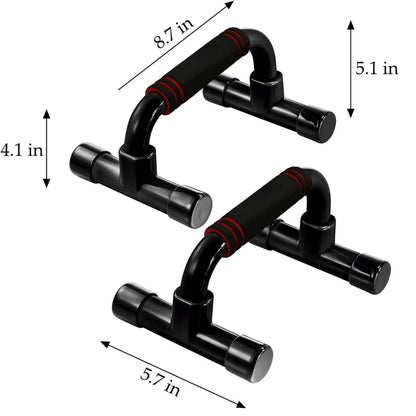 Barras ergonómicas para flexiones con base antideslizante