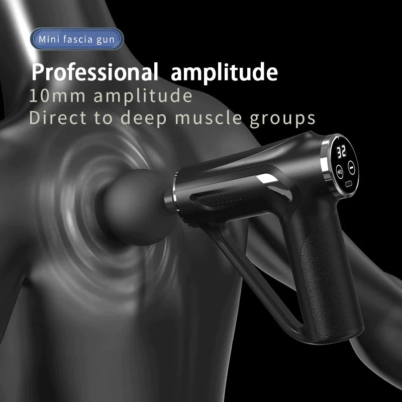 Pistola de masaje profesional SITUOFUN para tejido profundo con 32 niveles ajustables para el alivio muscular del cuello, cuerpo y espalda.