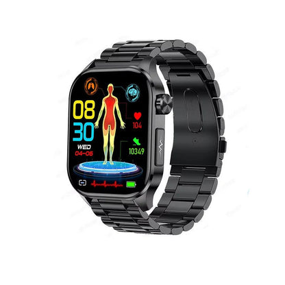 Reloj inteligente de monitorización de la salud para personas de todas las edades con seguimiento de presión arterial y glucosa.
