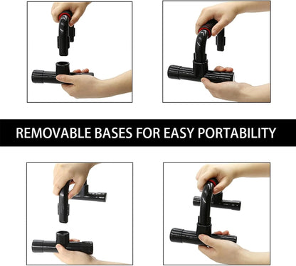 Barras ergonómicas para flexiones con base antideslizante